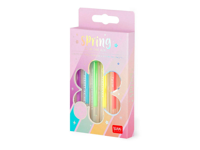 Achat Set de 6 Mini stylo gel pastel - Spring Is In The Air - Legami