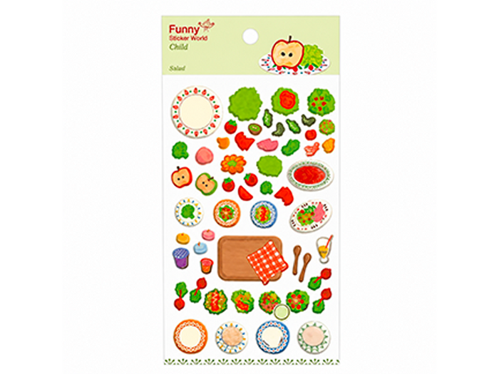 Achat Stickers World Funny - Salade