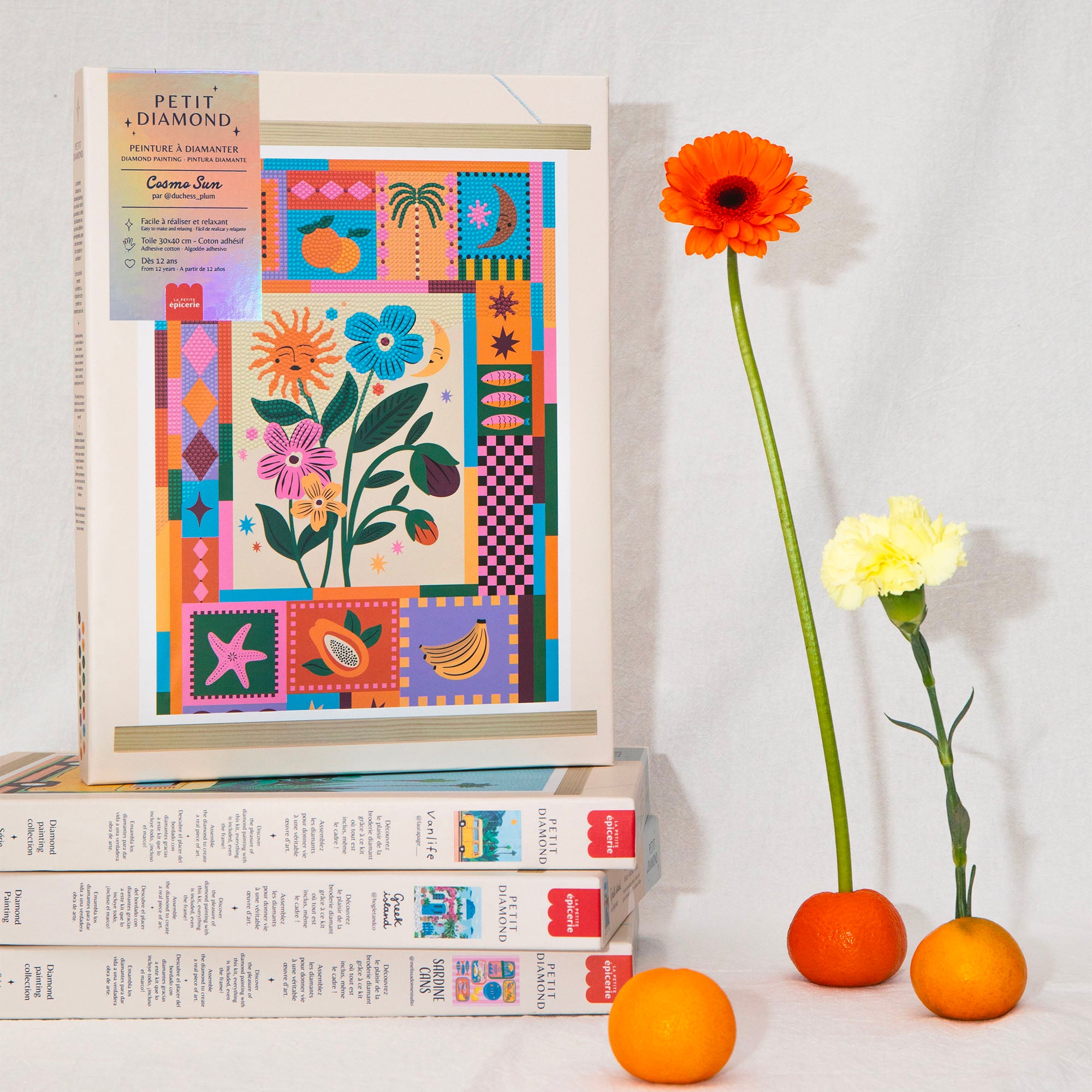 Achat Coffret Petit Diamond - Diamond Painting  Cosmo Sun