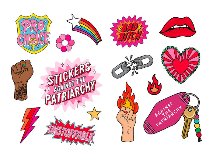 Achat Sous les stickers... la rage ! 150 stickers féministes