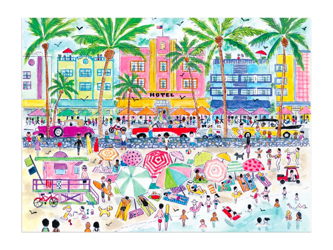 achat Puzzle South Beach Miami par Michael Storrings 1000 Pièces - Galison