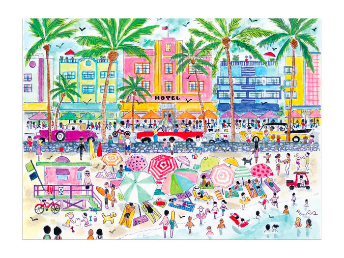 Achat Puzzle South Beach Miami par Michael Storrings 1000 Pièces - Galison