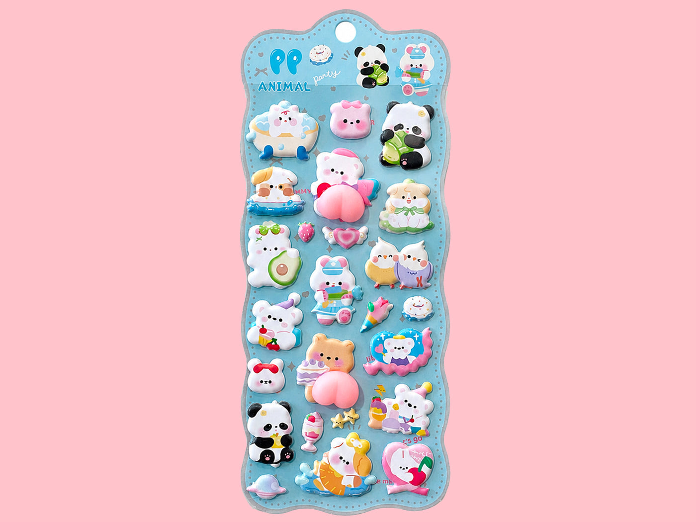 achat Stickers squishy Kawaii - Animaux Party Time