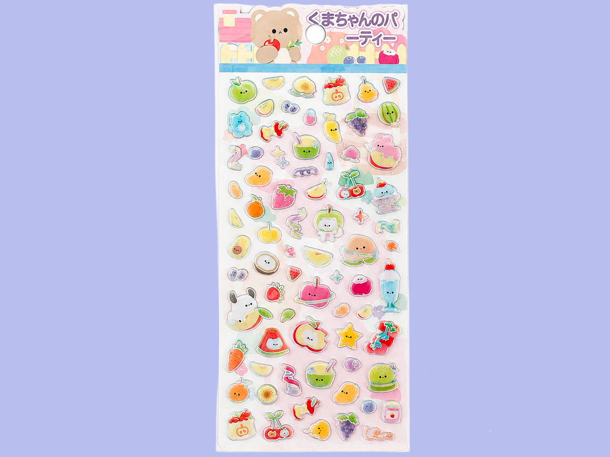 achat Stickers épais coréens  - Aliments mignons