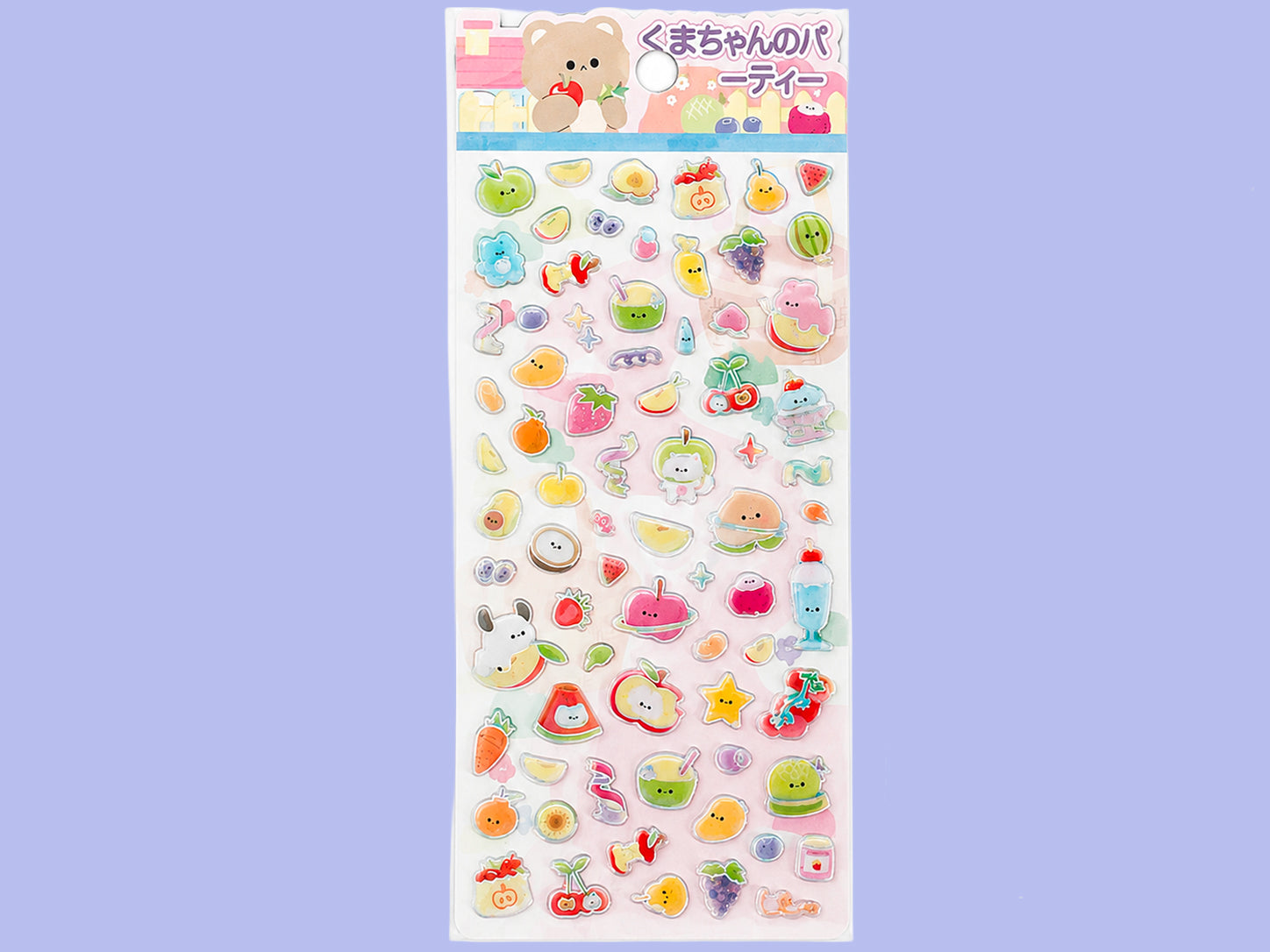 achat Stickers épais coréens  - Aliments mignons