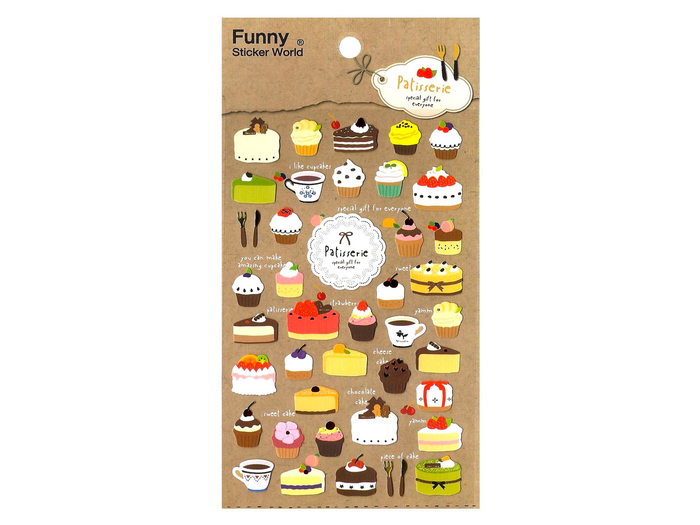 Achat Stickers World Funny Diary decor - Patisserie