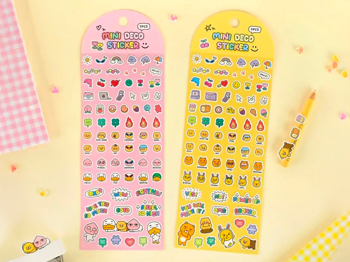 achat Mini stickers déco Kakao - Friends jaune