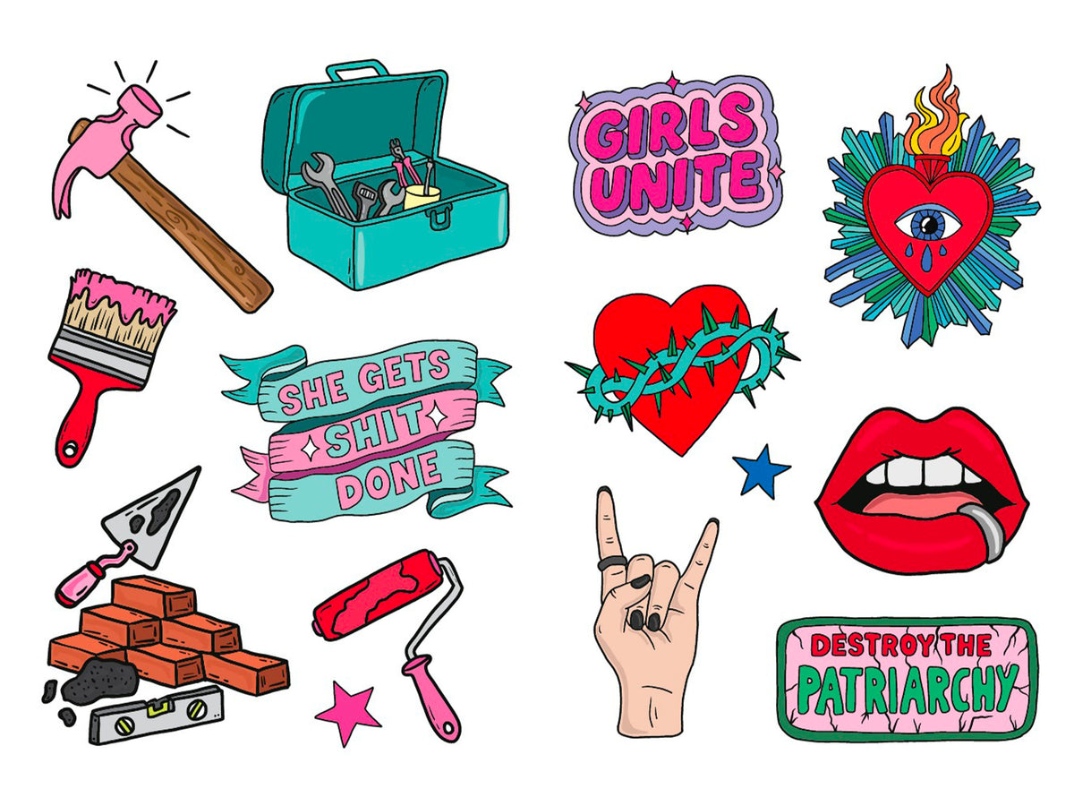 achat Sous les stickers... la rage ! 150 stickers féministes