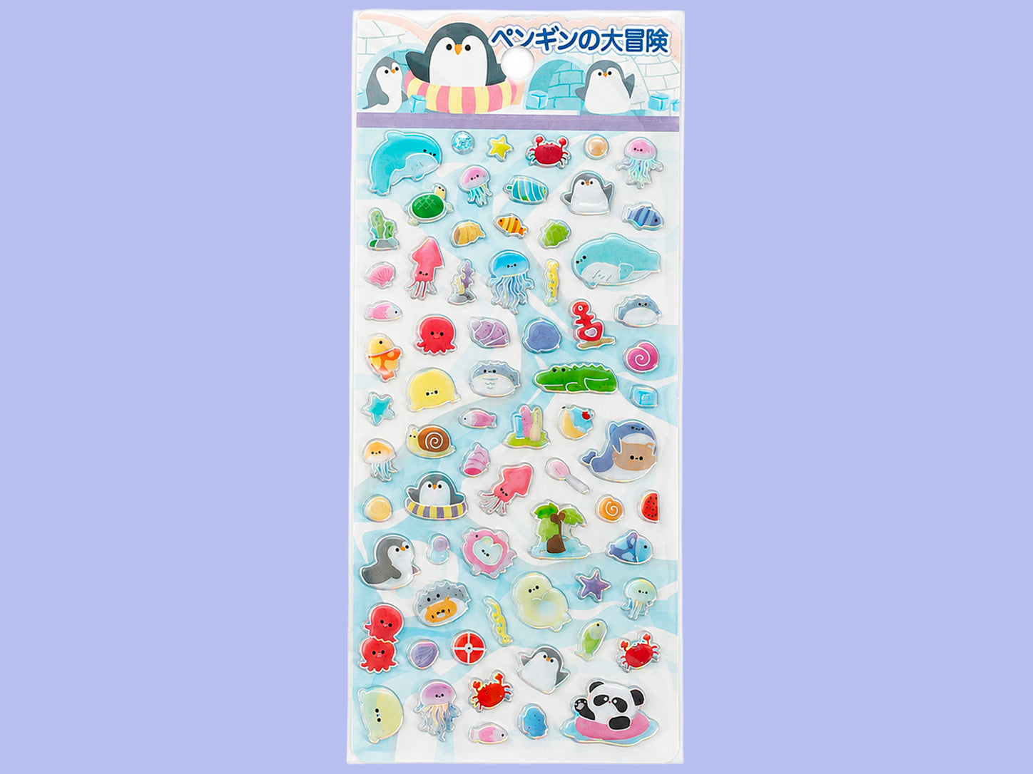 achat Stickers épais coréens  - Animaux aquatiques