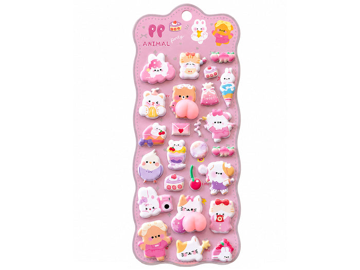 Achat Stickers squishy Kawaii - Animaux Routine Time