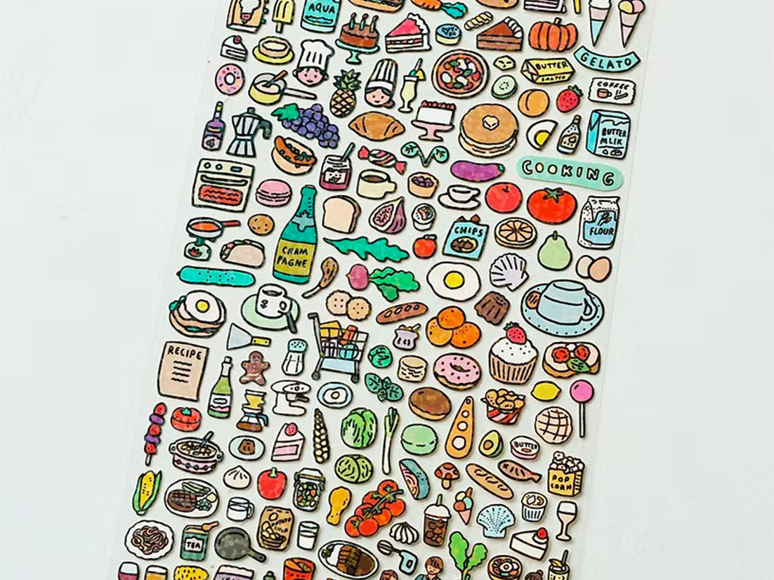achat Stickers Food Collection holographique - Zero per Zero