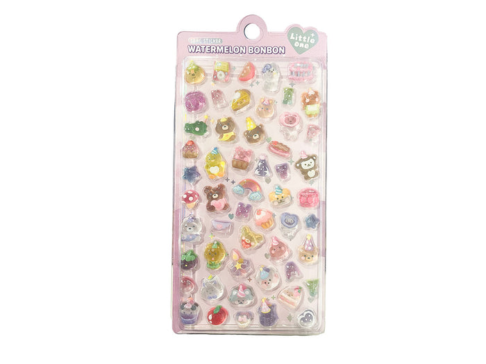 Achat Stickers épais 3D "watermelon bonbon" - Happy birthday