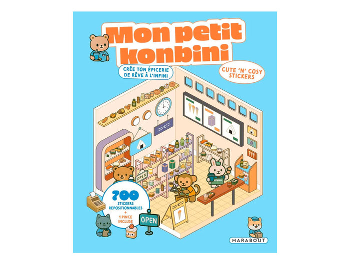 Achat Album de 700 stickers repositionnables - Mon petit konbini + 1 pince