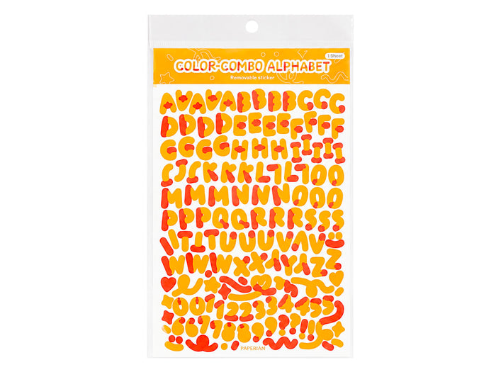 Achat Stickers 3D lettres et chiffres - Orange