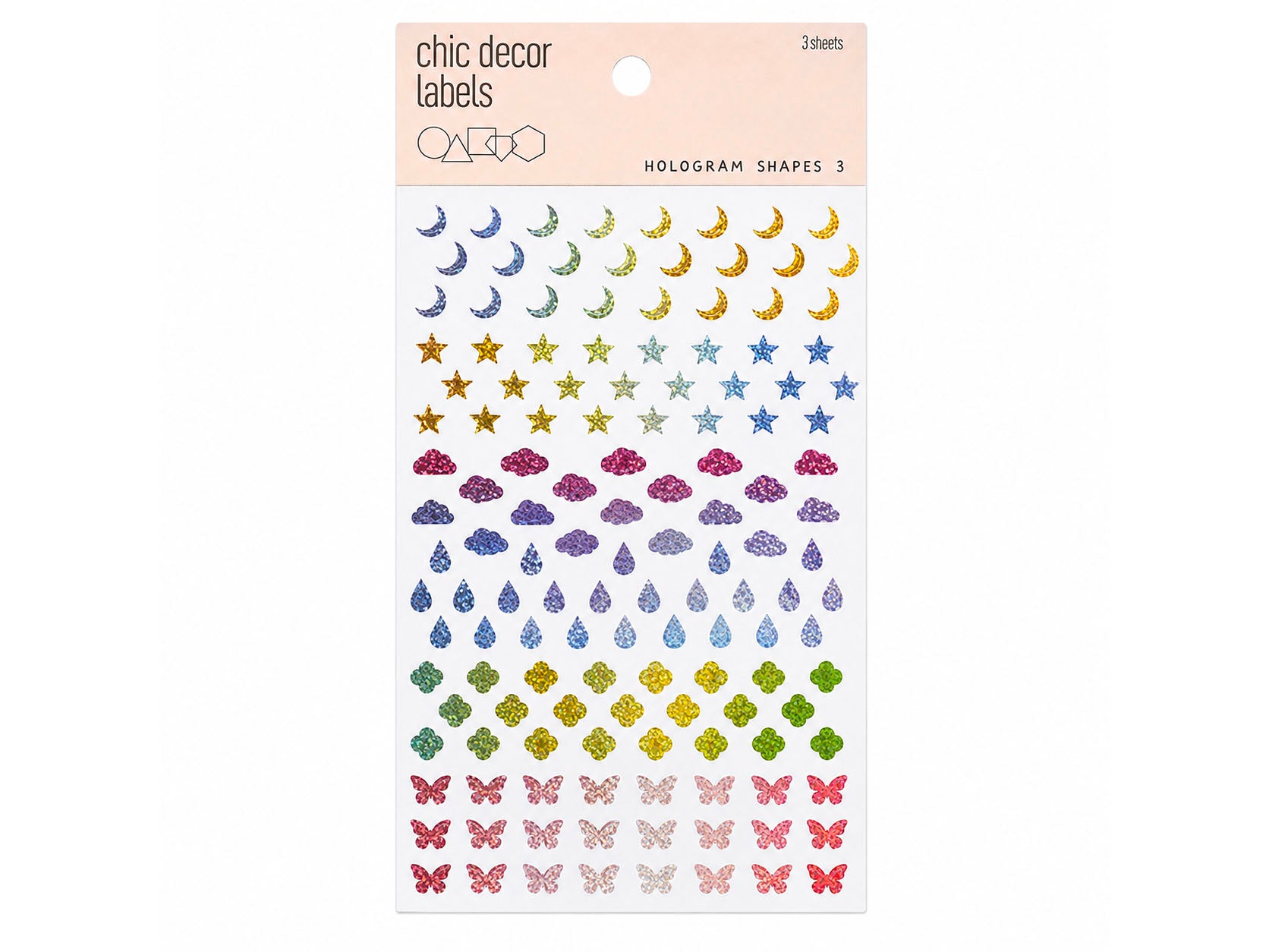 Achat Stickers office decor label Holographiques - Météo