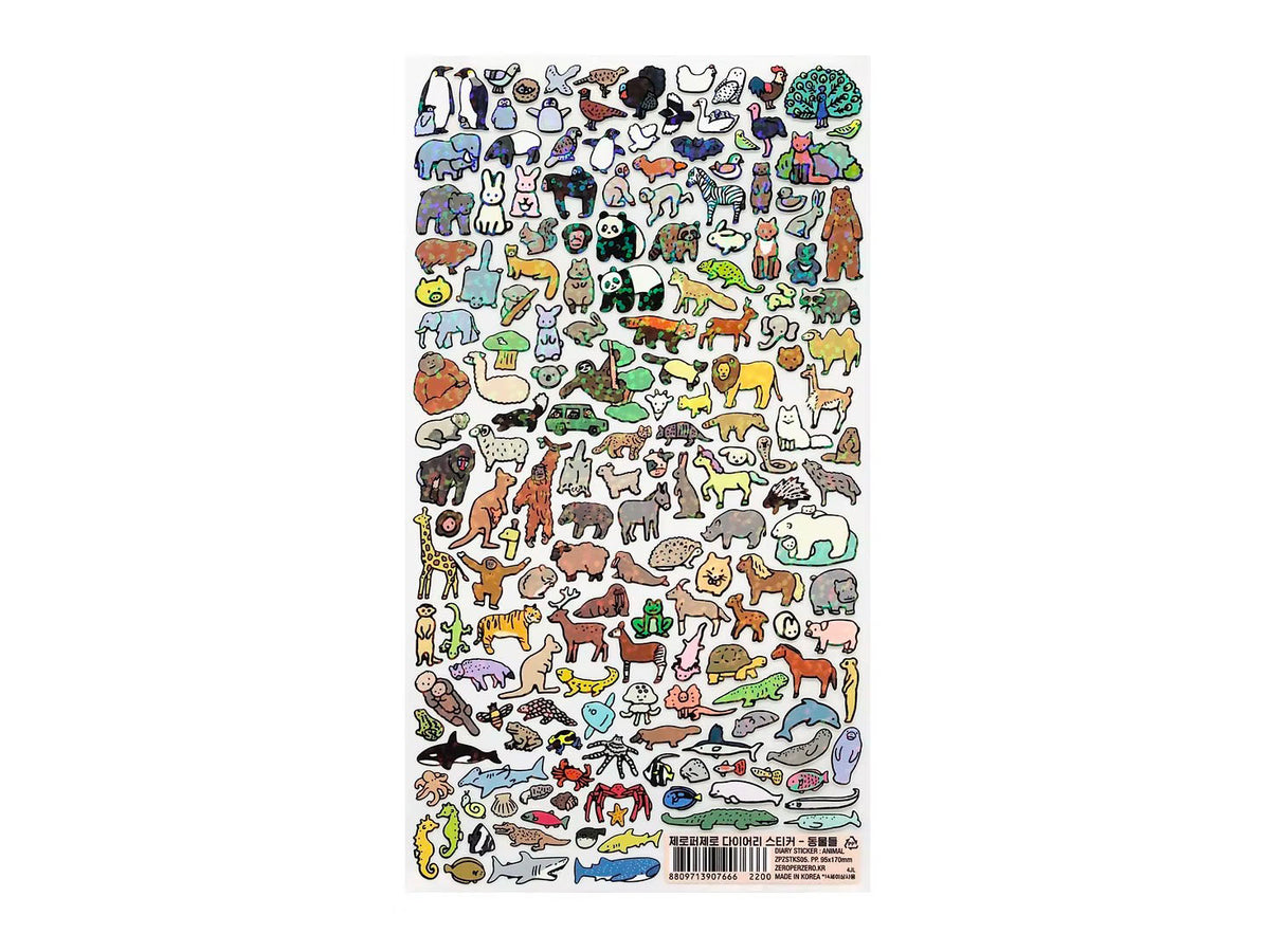 achat Stickers Animal Collection holographique - Zero per Zero