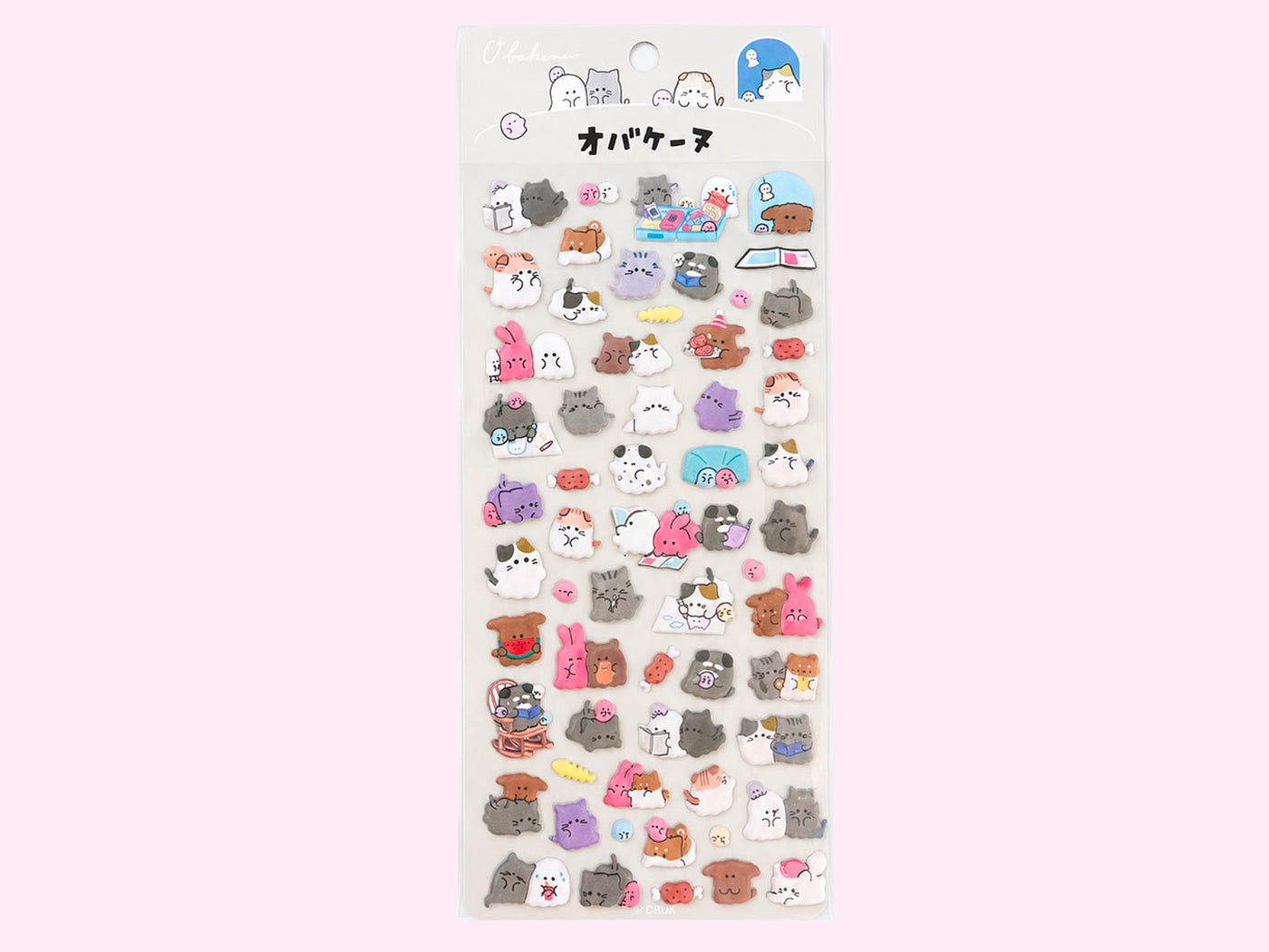 achat Stickers en relief - Chat et lapin