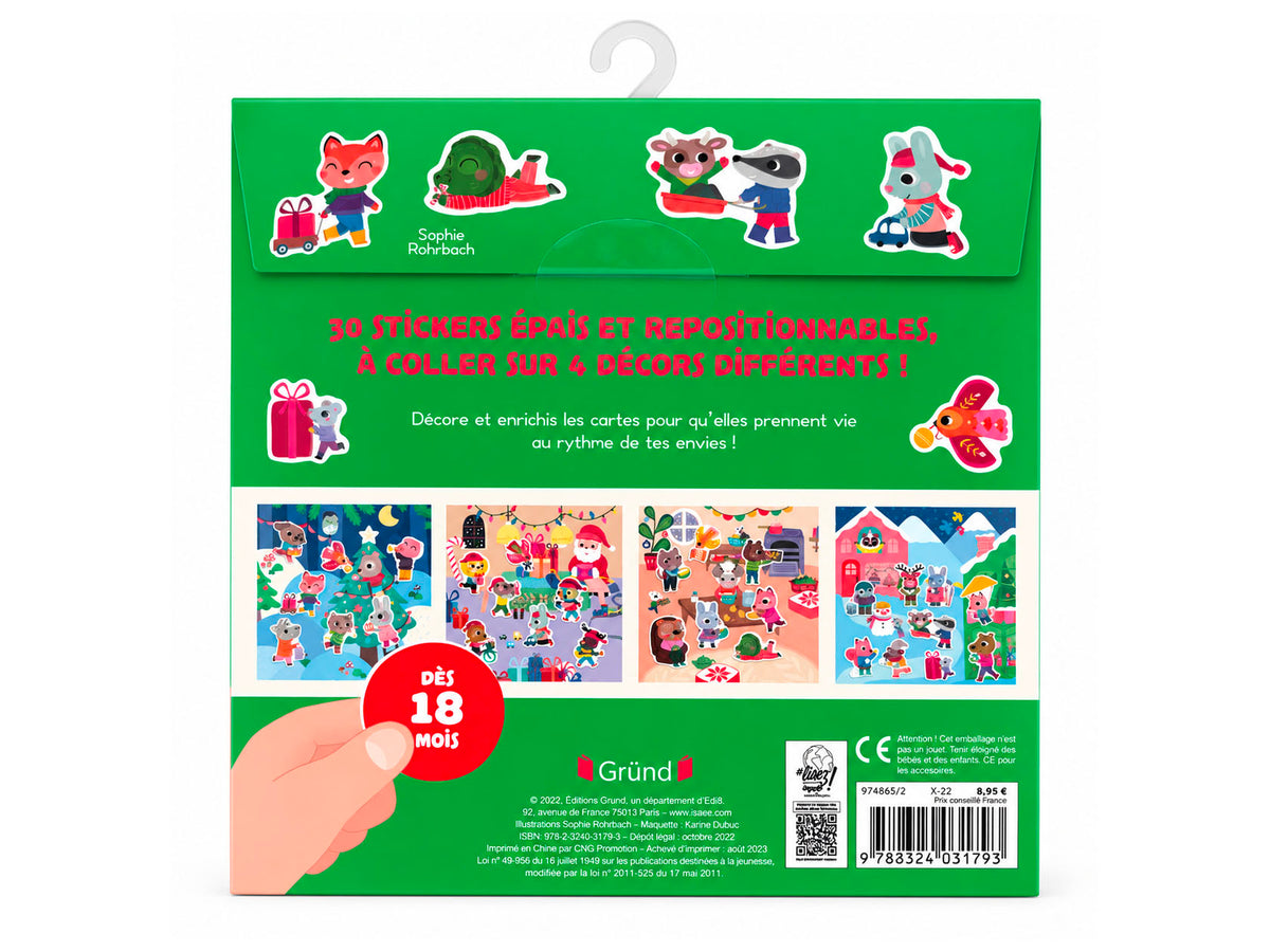 achat Pochette de Stickers Épais : Vive Noël !