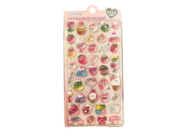 Achat Stickers épais 3D "watermelon bonbon" - Desserts Kawaii