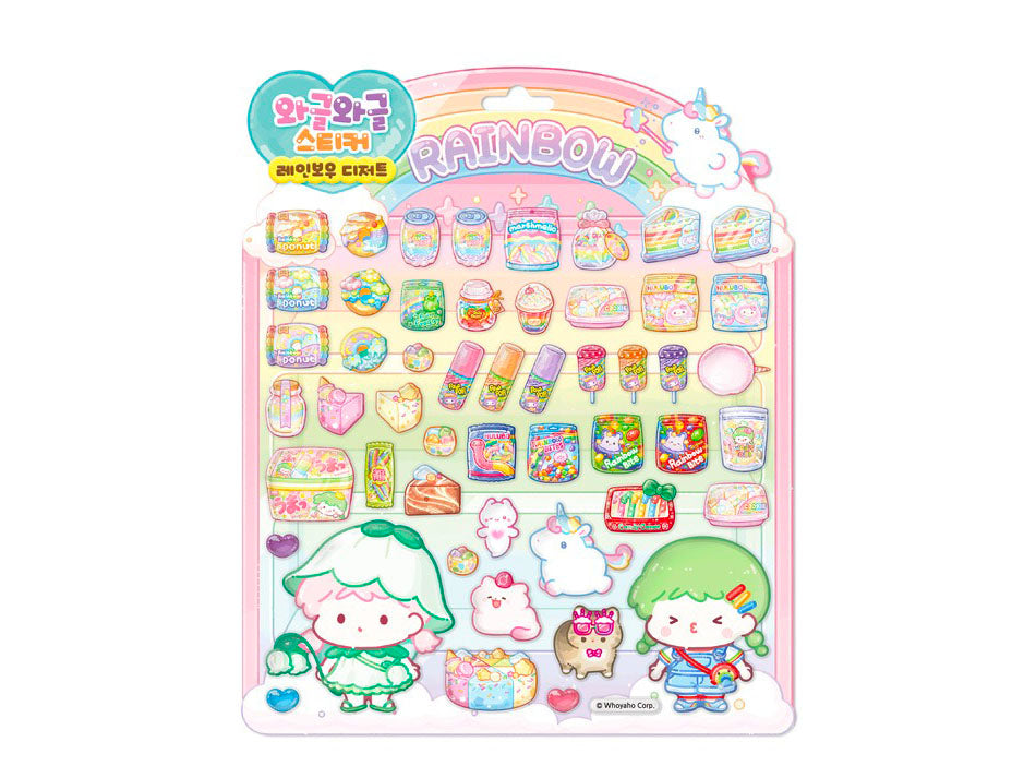 achat Stickers Tanghulu Coréen - Master dessert arc-en-ciel