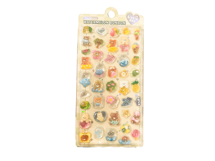 Achat Stickers épais 3D "watermelon bonbon" - Jeux de plage