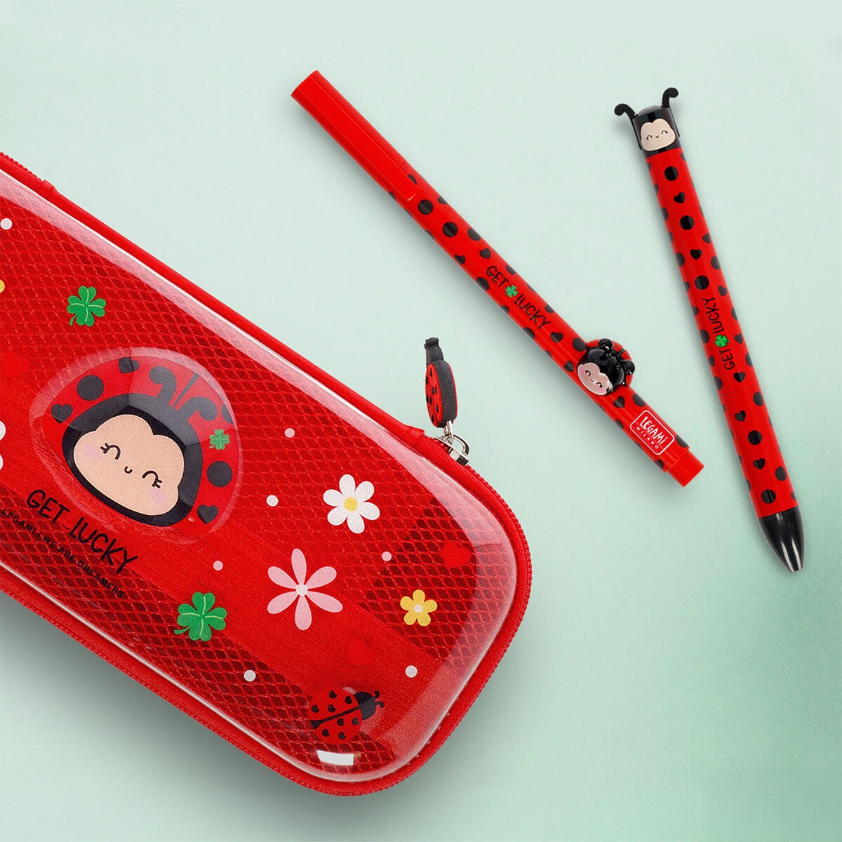 achat Stylo bicolore Click & Clack Coccinelle - Legami
