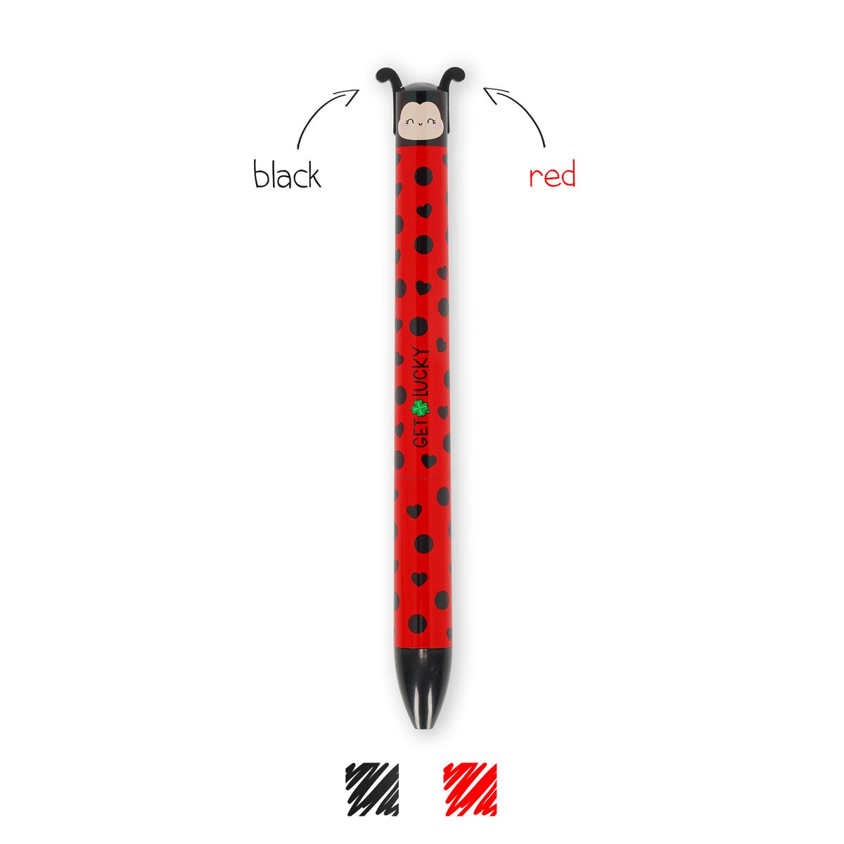 achat Stylo bicolore Click & Clack Coccinelle - Legami