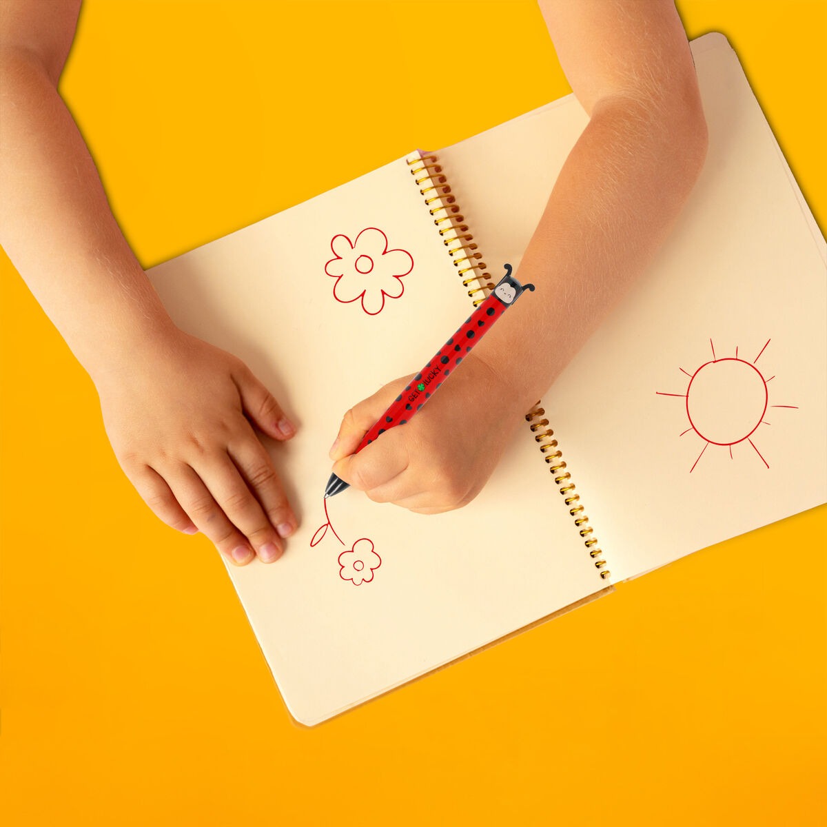 achat Stylo bicolore Click & Clack Coccinelle - Legami