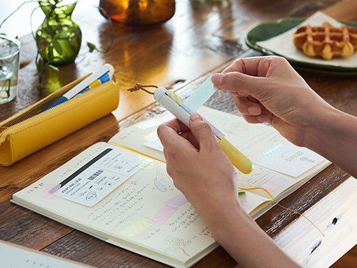 achat Stylo distributeur de masking tape -  Kanmido Mako jaune pastel