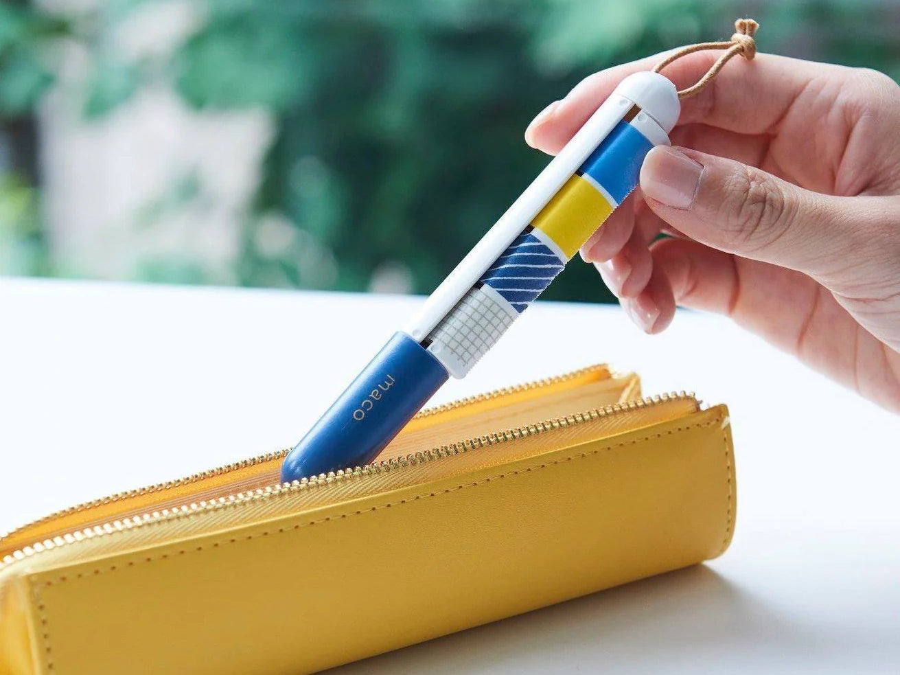 achat Stylo distributeur de masking tape -  Kanmido Mako jaune pastel