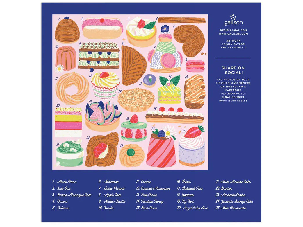 achat Puzzle Sweet Confections - 500 pièces - Galison