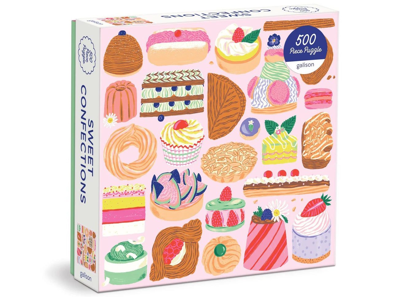 Achat Puzzle Sweet Confections - 500 pièces - Galison