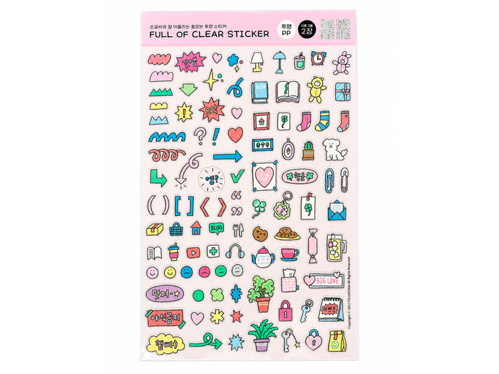 Achat 2 Planches de stickers transparents pastels