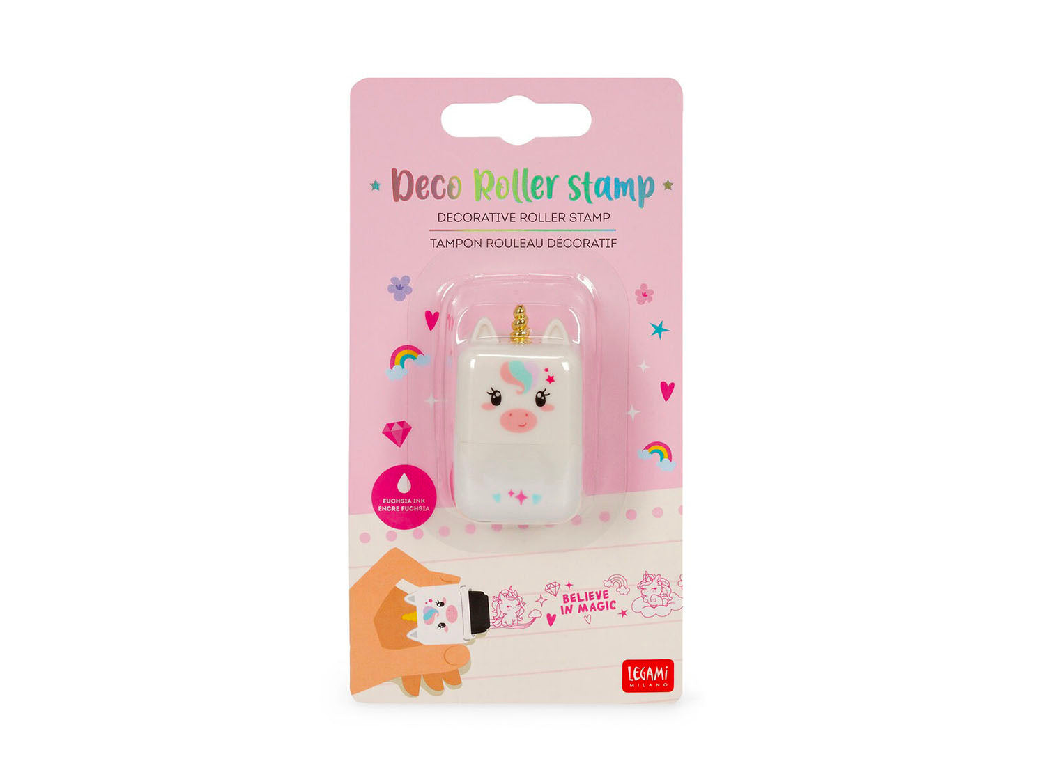 Achat Tampon décoratif en rouleau Licorne - Legami