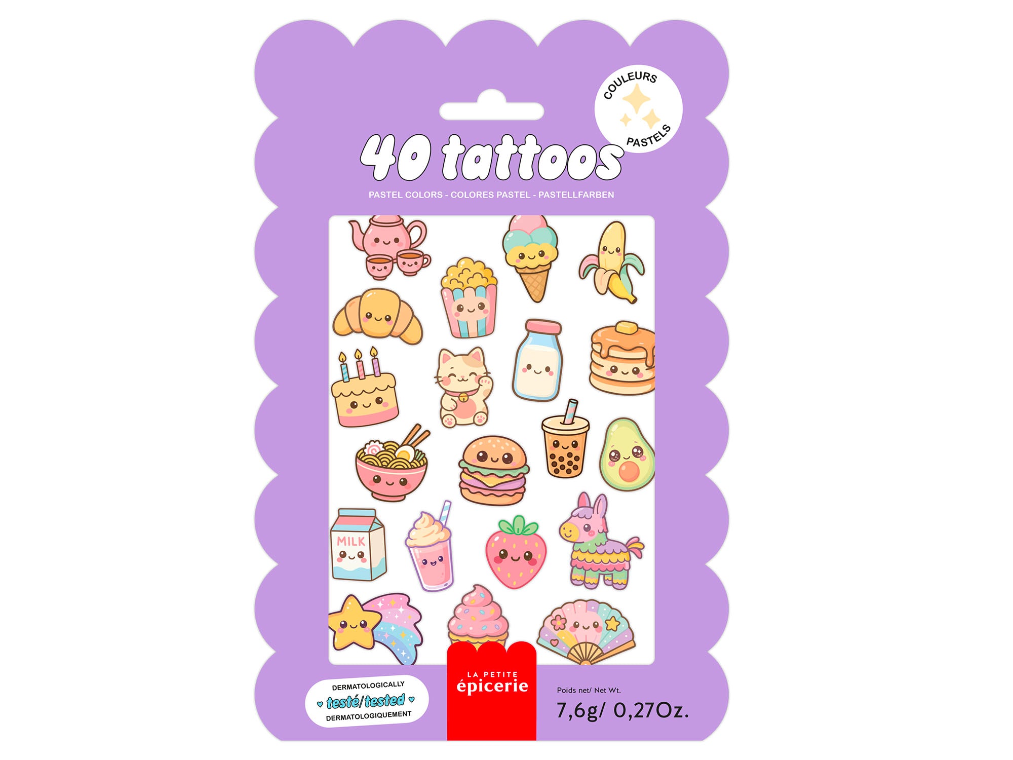 Achat Pochette de 40 Tattoos Pastel - Kawaii