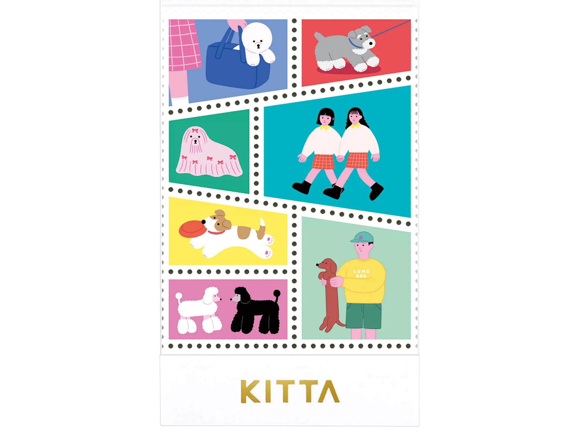 Achat Timbres/ Stickers à détacher - 28 Motifs Chiens - KITTA