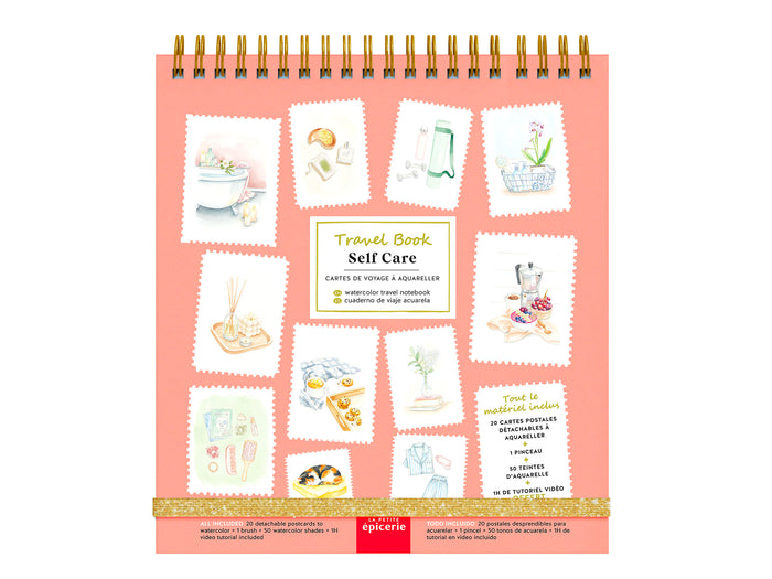 Achat Travel Book - Carnet aquarelle - thème Self-Care
