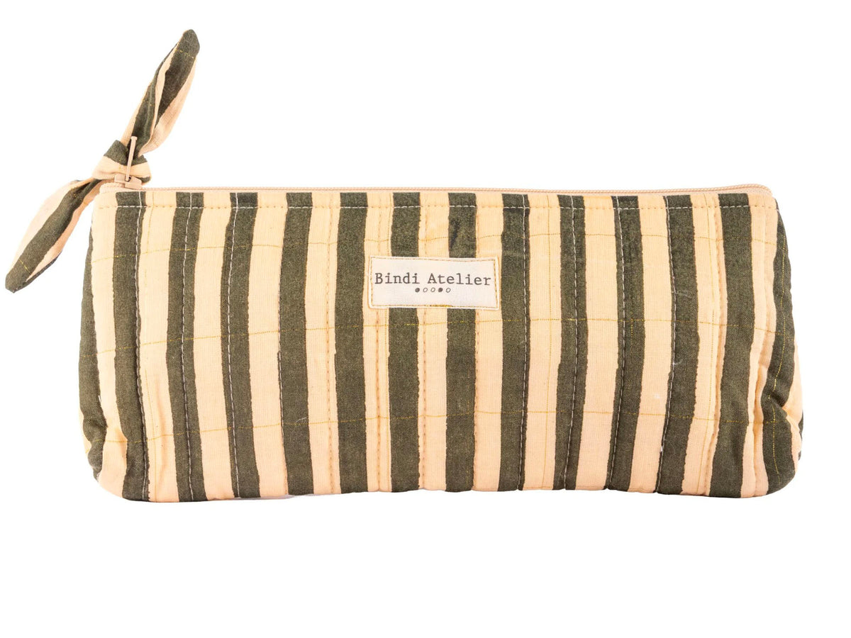 achat Trousse à crayons - Stripes Leaf - Bindi Atelier