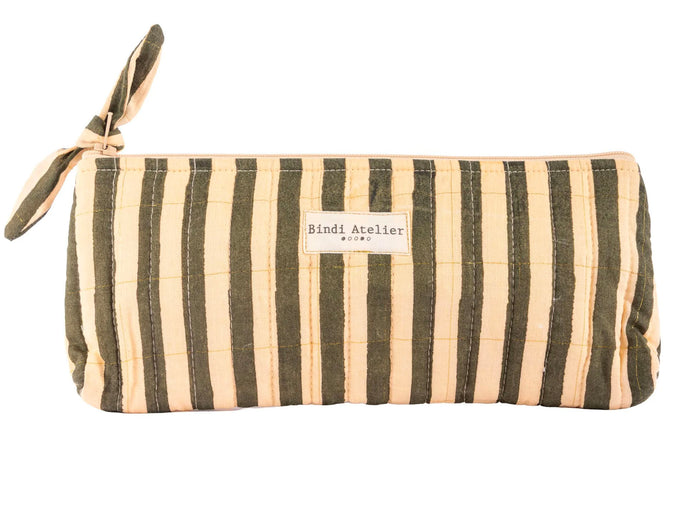 Achat Trousse à crayons - Stripes Leaf - Bindi Atelier