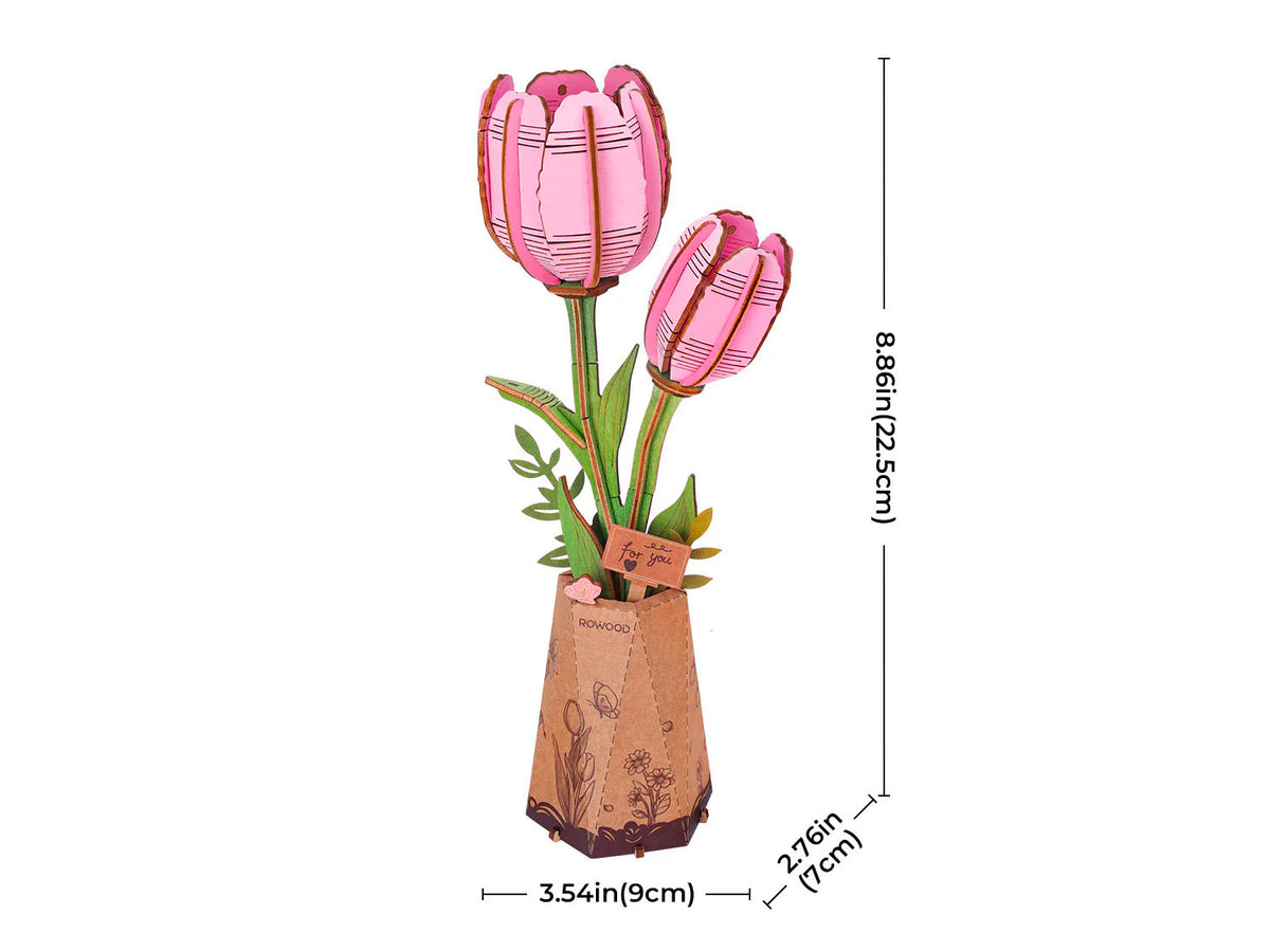 achat Maquette tulipe rose miniature - Rowood