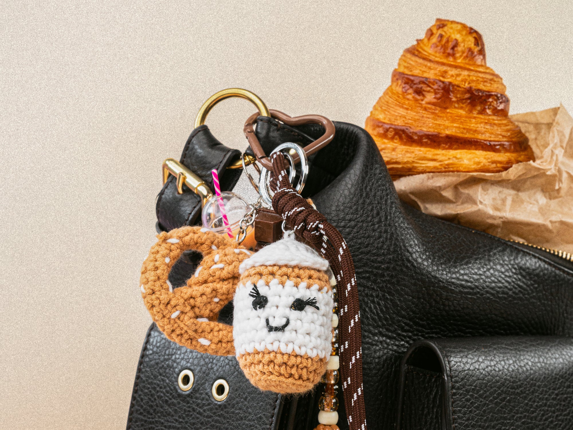 Achat Kit crochet pour débutant - bag charms- coffee time