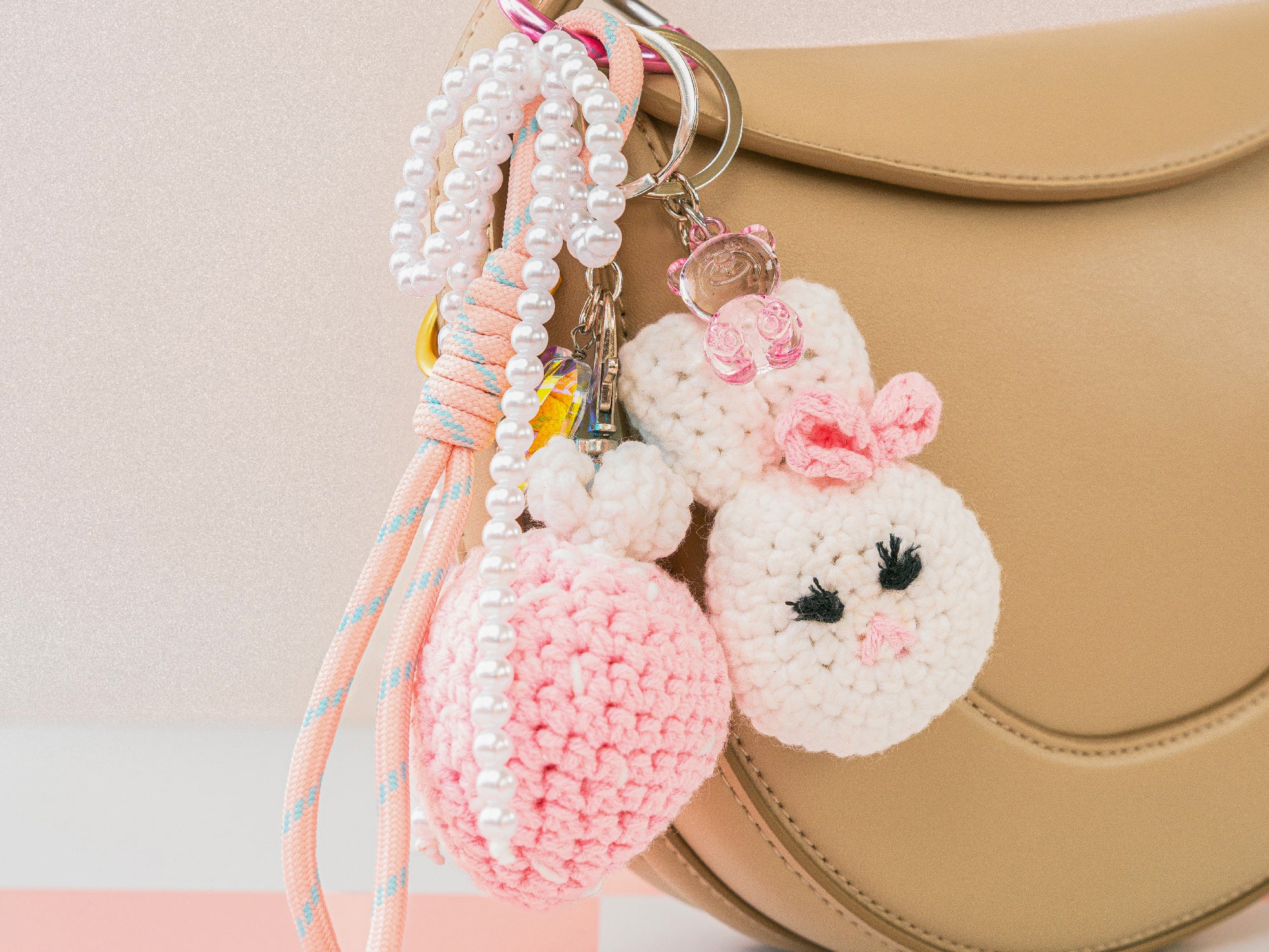 Achat Kit crochet pour débutant - bag charms- glam pink
