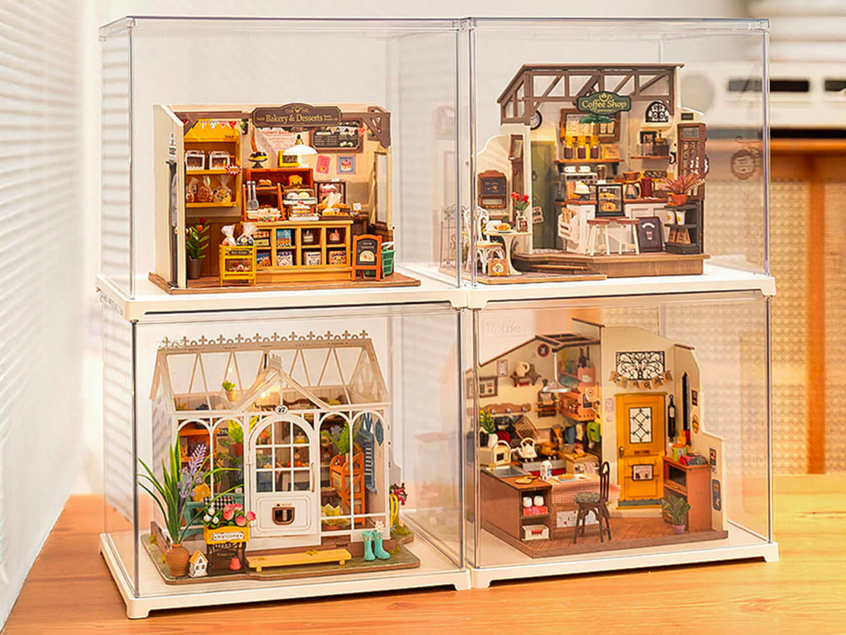 achat Vitrine pour maquette et miniature - Robotime