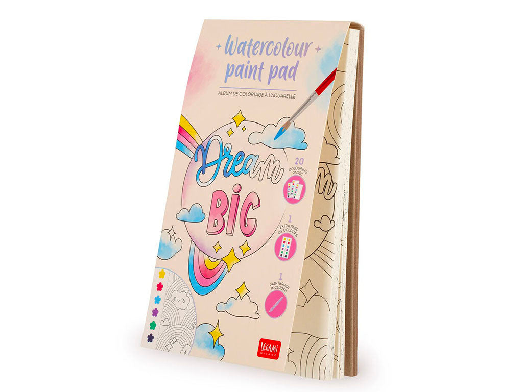achat Album de coloriage à l'aquarelle - Dream Big - Legami