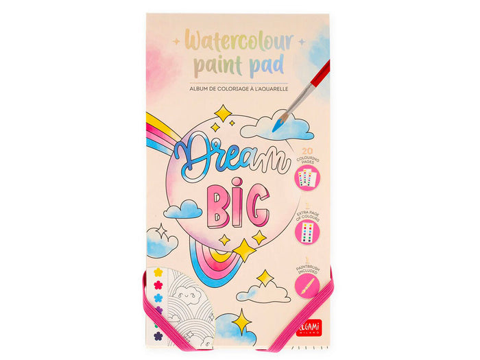 Achat Album de coloriage à l'aquarelle - Dream Big - Legami