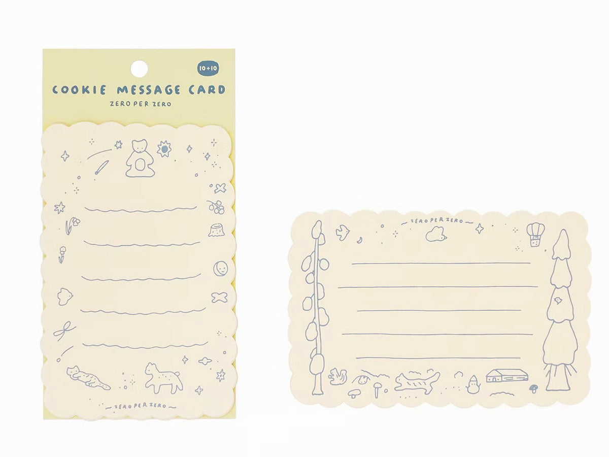 achat Cartes pour message x 10 - Zero per Zero