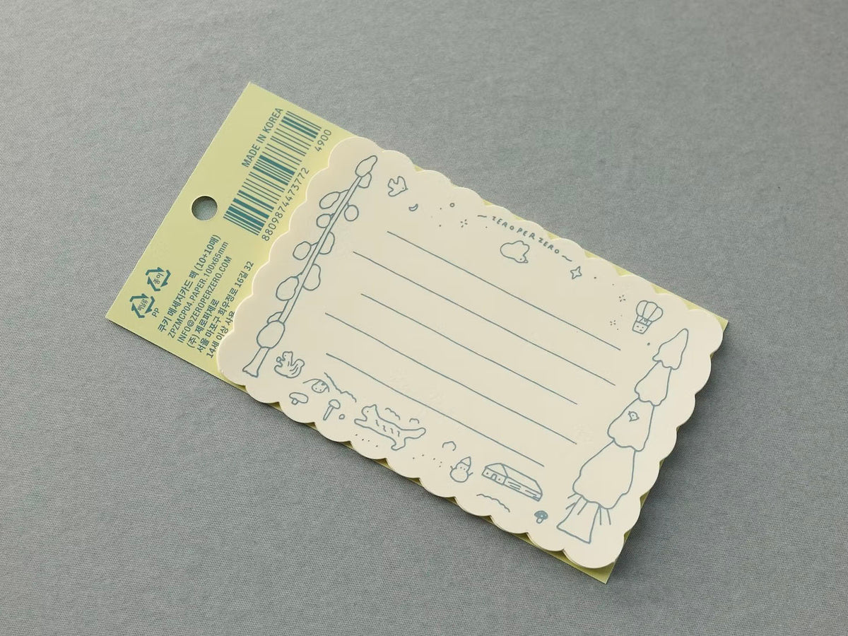 achat Cartes pour message x 10 - Zero per Zero