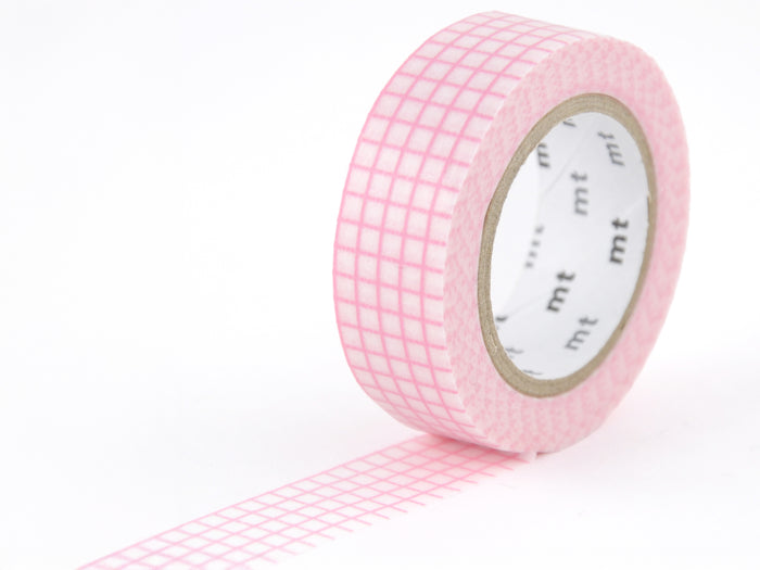 Achat Masking Tape MT Motif quadrillage rose - Scrapbooking