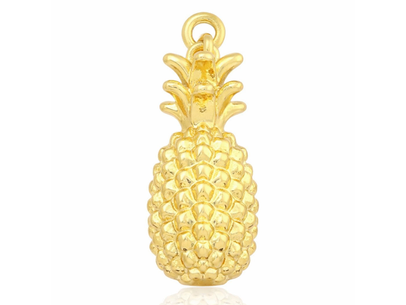 Achat Breloque ananas - laiton doré à l’or fin