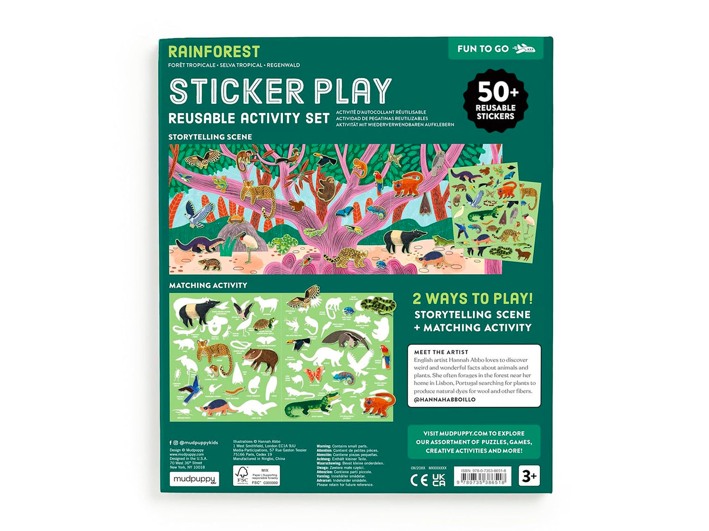 achat Set de Stickers Rainforest - Mudpuppy